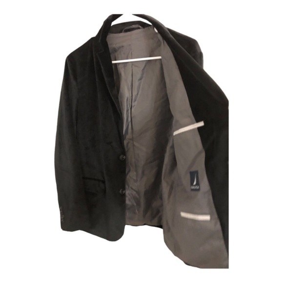 Nautica Black Velvet single breasted Men’s blazer jacket size small new - Picture 5 of 14